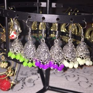 Indian pakistani French wire earrings